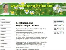 Tablet Screenshot of heilpflanzen-lexikon.com